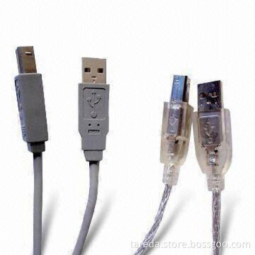USB Am/bm Cables, Used for Computer Peripheral Device Date Transfer, Various Colors are Available